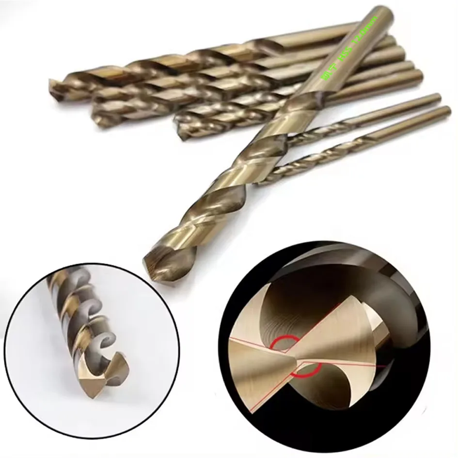 Fully Ground Din 338 German HSS M35 Cobalt 5% Parallel Shank Twist Drill Bits For Stainless Steel/Steel/Metal