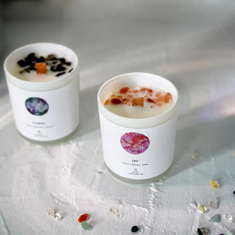 Хрустальная свеча зодиака velas ароматическая свеча роскошный свадебный подарок дома деко целебные свечи