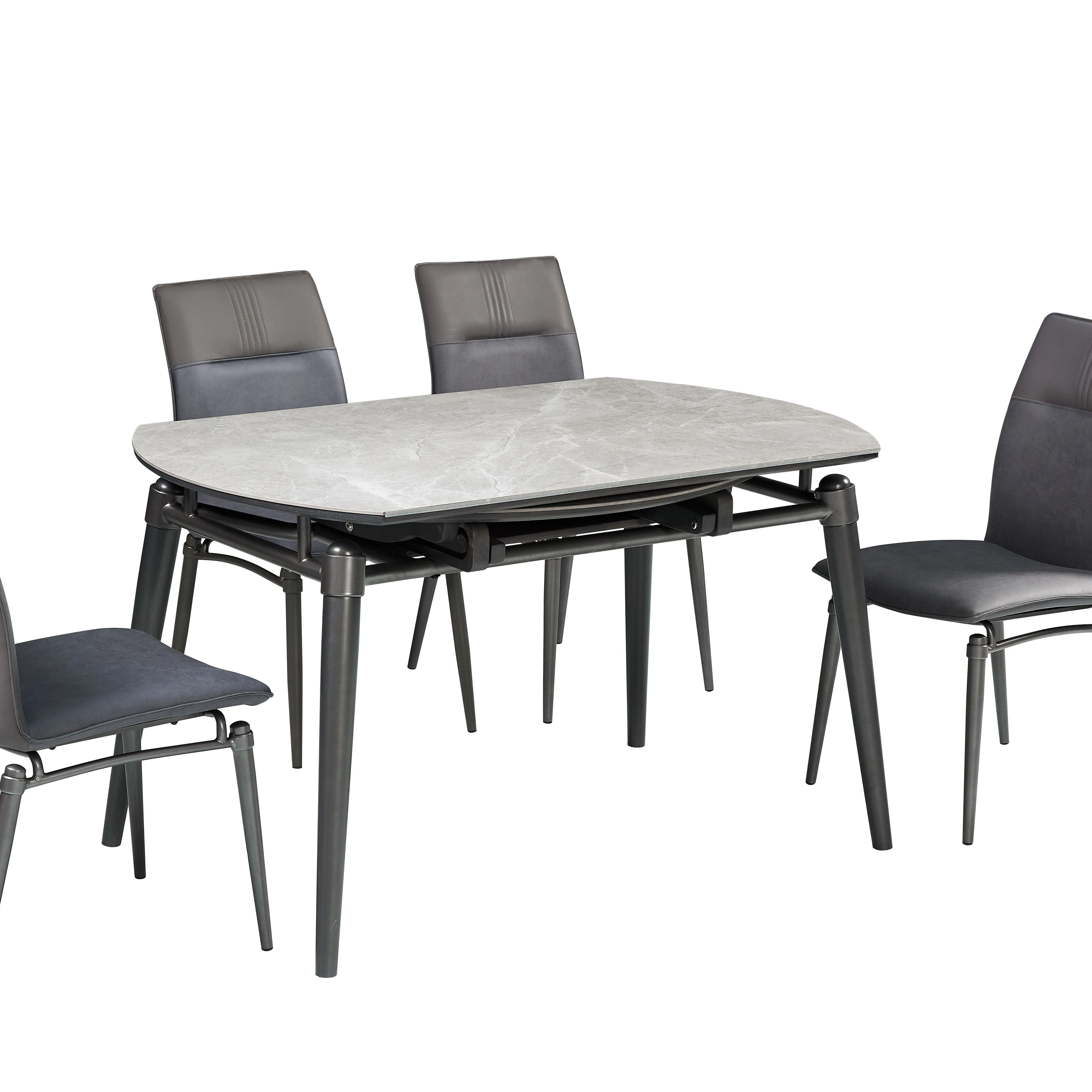 HOT sale modern metal leg sintered stone table restaurant dining table