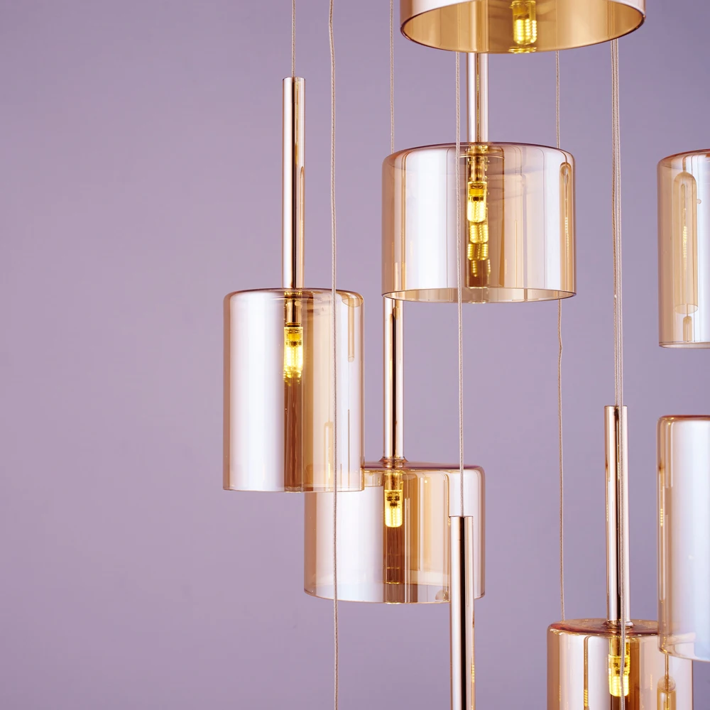 Seven Large Glass Pendant Chandelier High Quality  Best Quality Light Modern Chandeliers & Pendant Best Price Ceiling