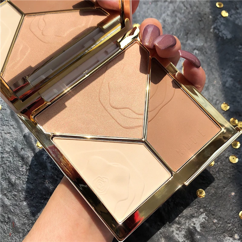 New 3D Bronzer Highlighter Cream Texture Contour Illuminator Makeup private label Highlighter pallette For Face Makeup