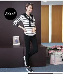 Модные брюки для беременных женщин на осень и зиму корейские брюки облегающие на живот тонкие брюки-карандаш