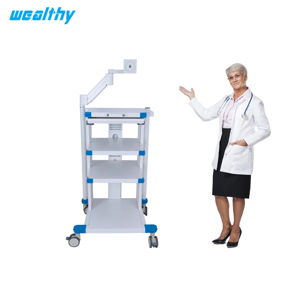 VI Medical trolley for ent digital endoscopy endoscopic cart endoscopy medical hospital trolley cart