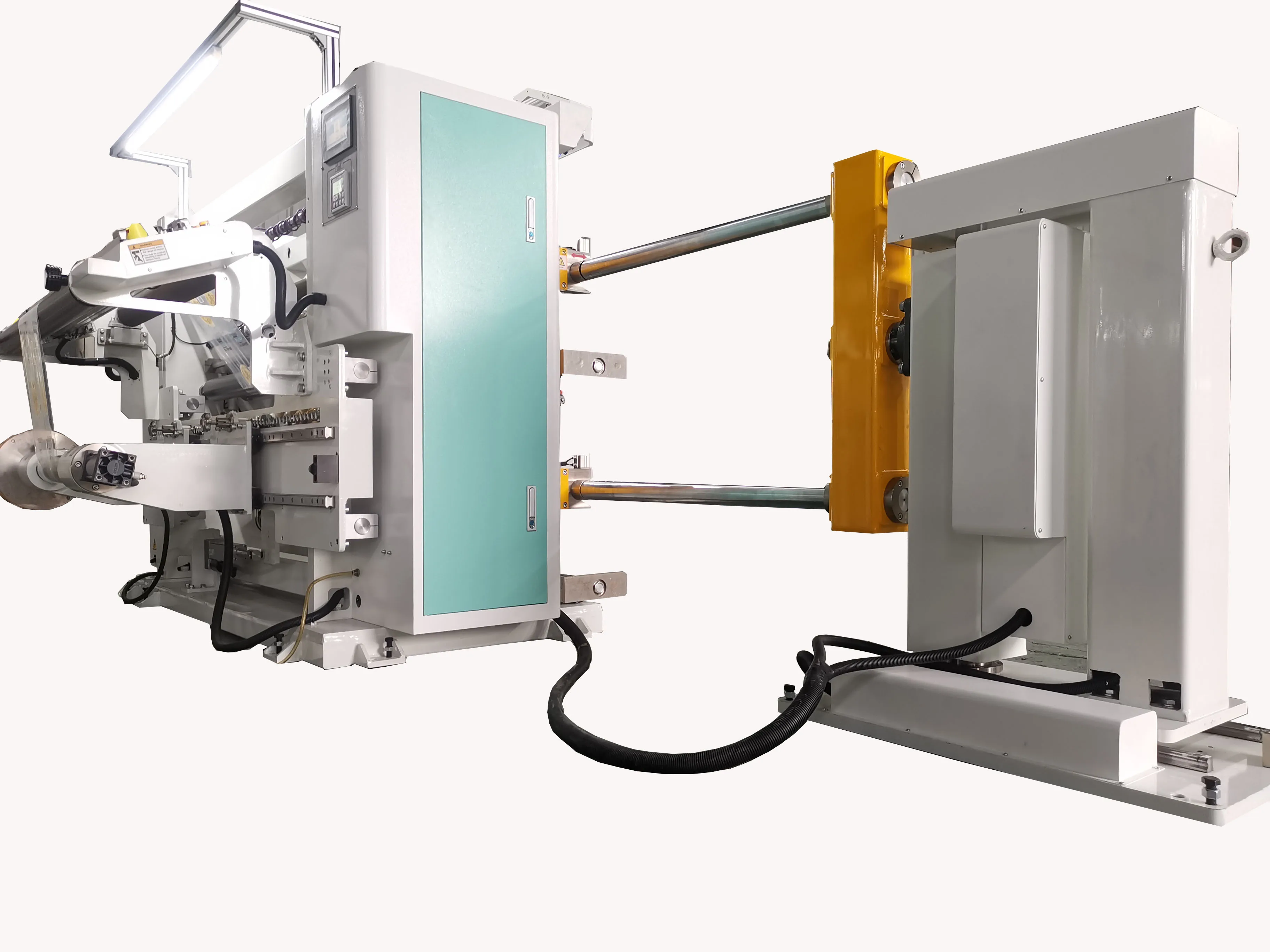 Stock available New Generation Customized PVC/BOPP/OPS/OPP Printed Film Slitting Rewinding Machine With Auto Unloading Frame