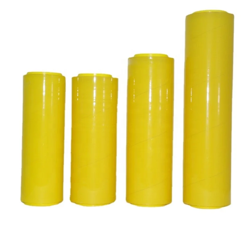 Moisture-proof Plastic Clear PVC Cling Film Roll for Household Cooked Food Wrap Thickness 9mic 11mic kitchen Stretch Film