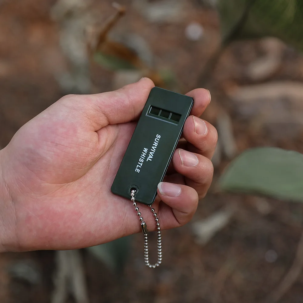 Wholesale Outdoor Survival Whistle Many Audio Frequency Ultrasonic Whistle Portable Plastic Whistle With Chain