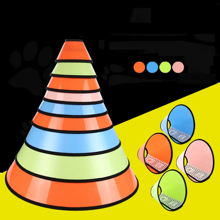 Оптовая продажа Регулируемый восстановления конус пэт безопасности круг ПЭТ восстановления E-ошейник для собак и кошек