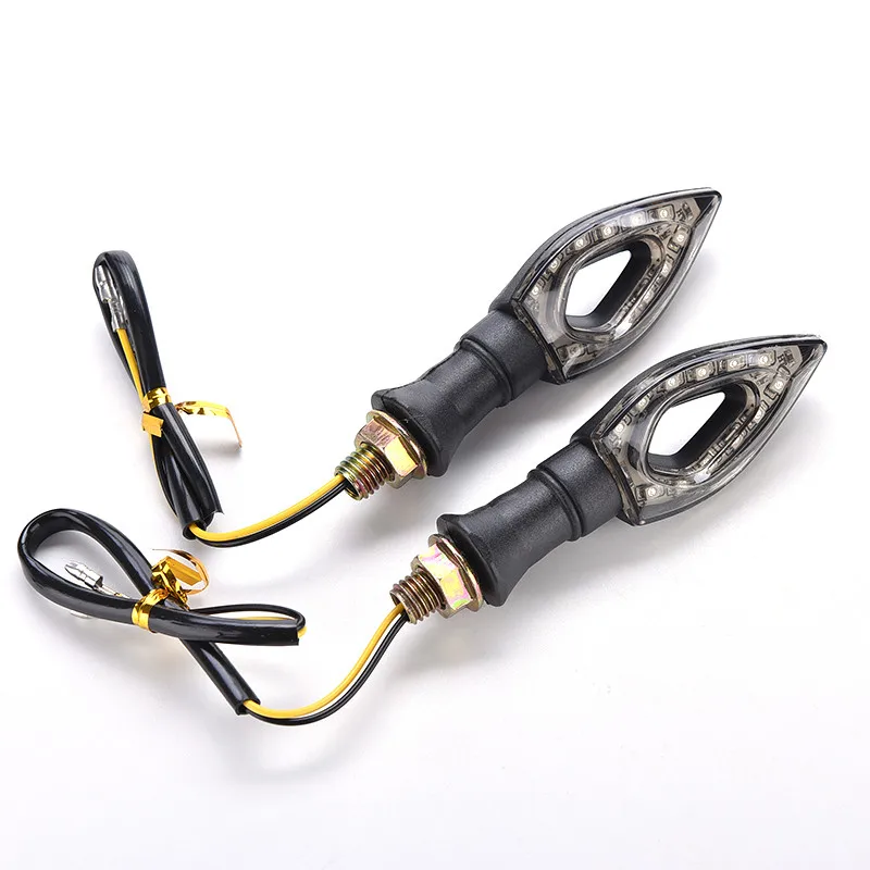 Высококачественные Поворотные лампы для мотоциклов, черные поворотные светодиодные лампы из АБС-пластика для мотоциклов