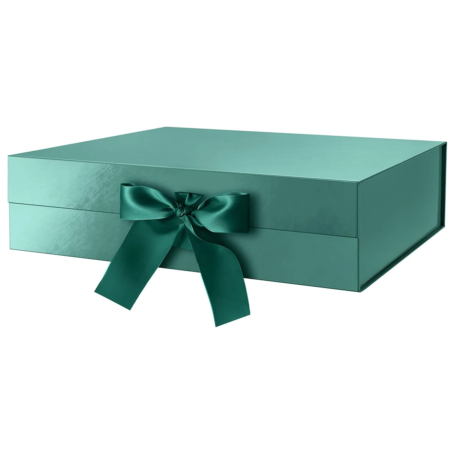 Custom color Magnetic Square Ribbon classic Party proposal gift box custom cosmetics chocolate christmas gift box packaging