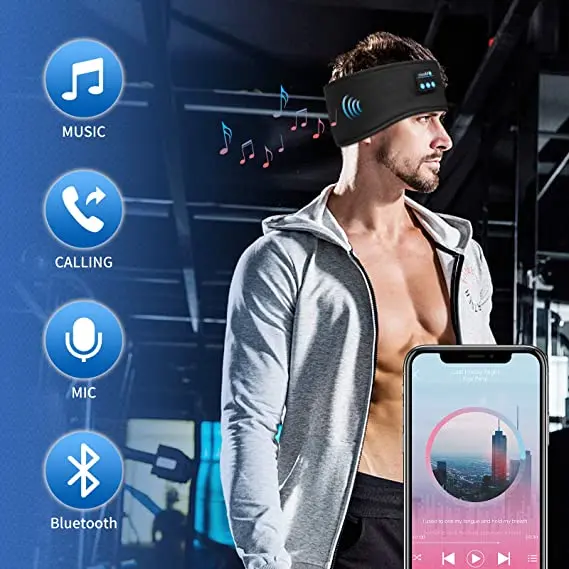 cute headphones for girls  wireless running sports headphone sleep band