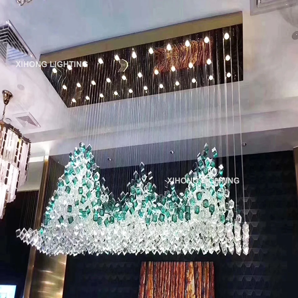 KTV Центр продаж отдел торговый центр ресторан комната светодиодная Роскошная современная лампа скандинавские дизайнерские подвесные светильники