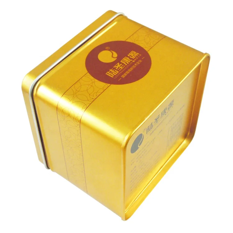 Manufacture Custom 3 oz 4oz Food Tea Tobacco Tins Yorkshire Candle Metal Cans Copper Gold Tin Box with Lid