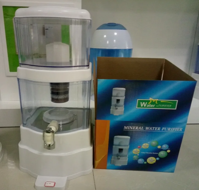 28L non electric household water purifier filtration system ion generator ultrafiltration water purification system bottle