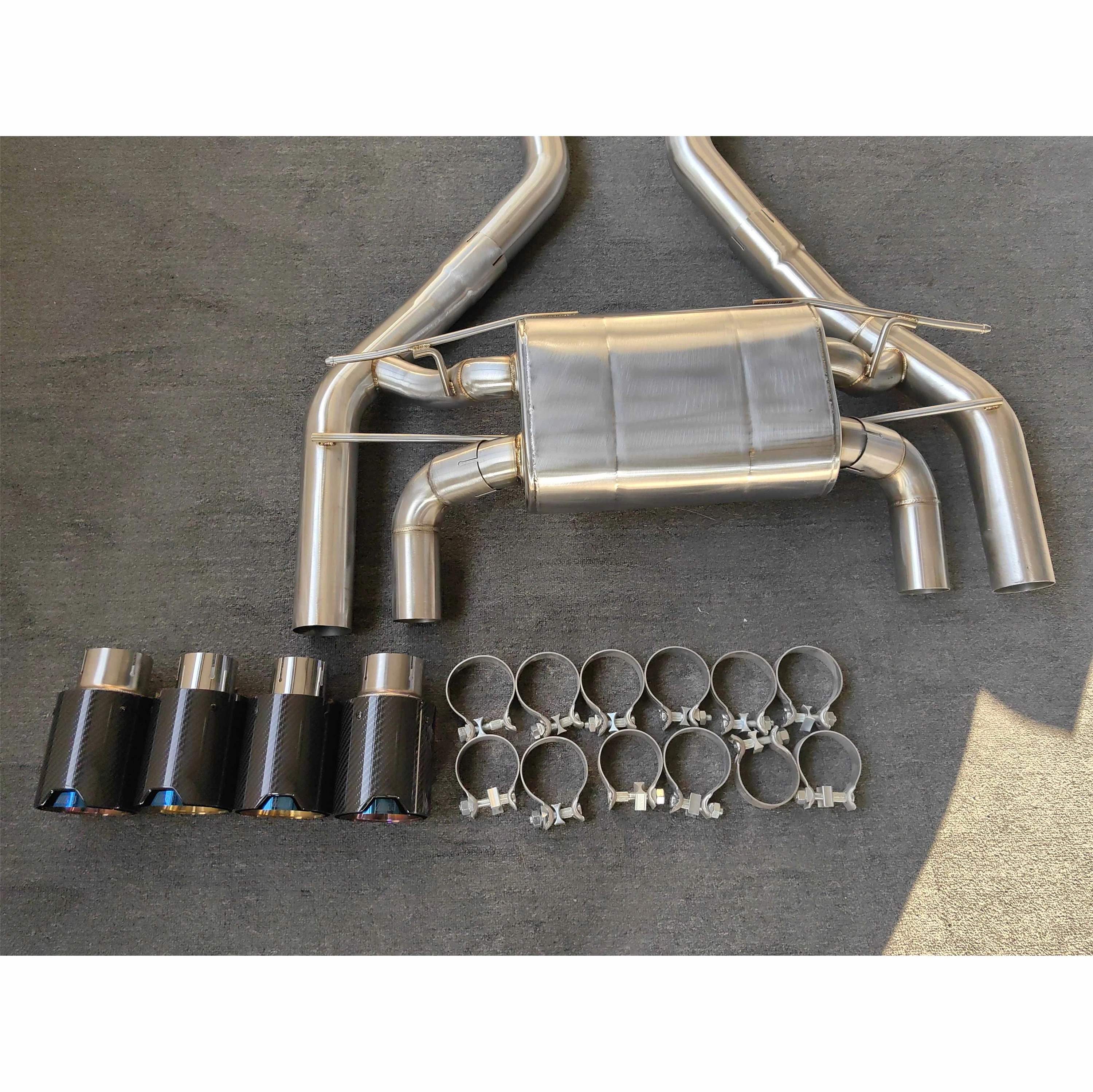 Titanium custom exhaust catback for BMW M2C F87 S55 exhaust pipe system