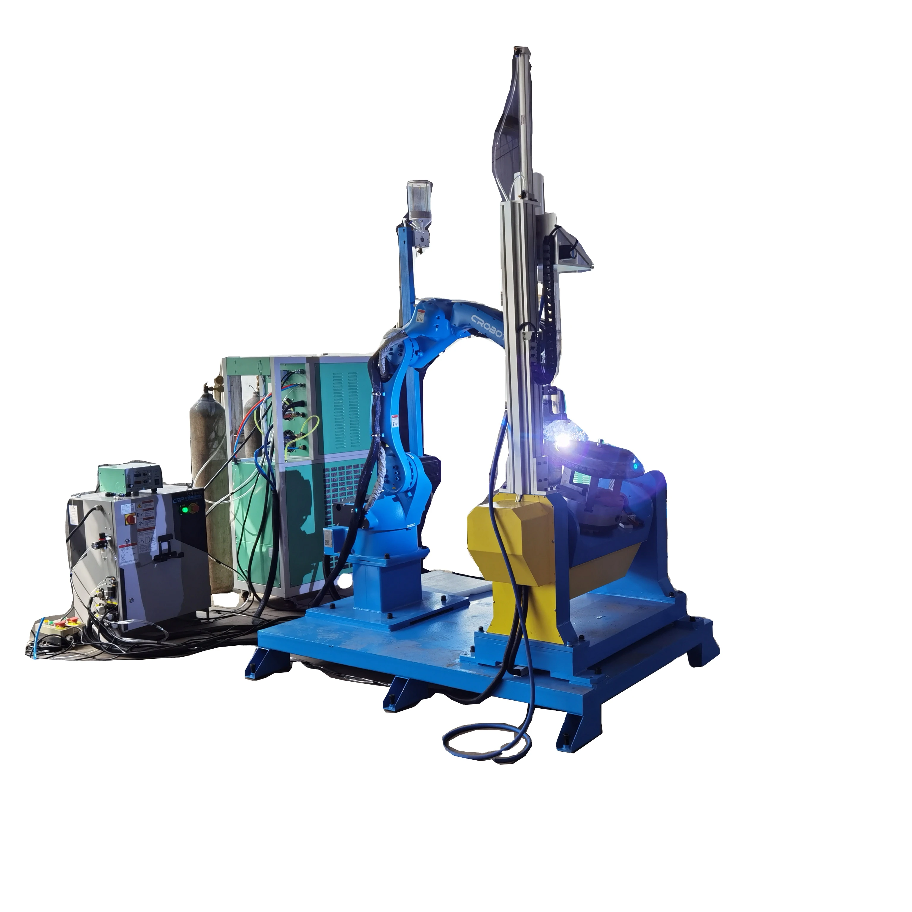 Highly integrated and easily controlled robot arm for PTA plasma and laser welding/cladding/surfacing/overlay machines