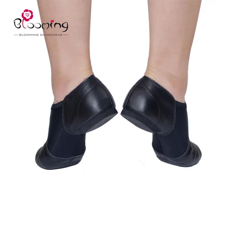 В наличии готов к отправке Amazon Лидер продаж сплит подошва Черная кожа Джаз танцевальная обувь B41201-1