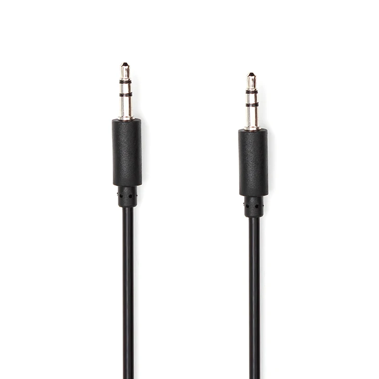 Wholesale factory price 3.5mm audio aux cable 3.5mm 3 pole to 3.5mm 3 pole car record cable for speaker earphone