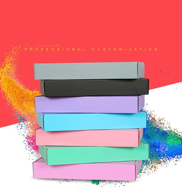 Three-layer Double-sided White Extra Hard Express Airplane Box Carton Underwear Clothing Custom Color Bra Packaging Box