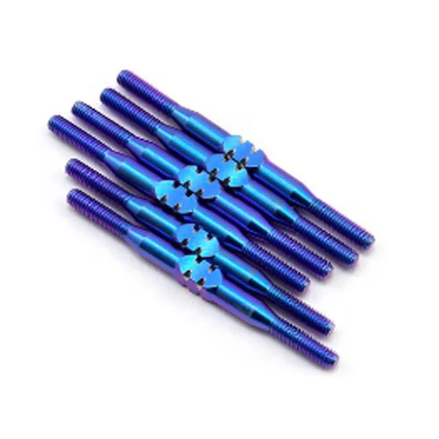 Customized Gr5 Anodized  M3 M3.5  titanium turnbuckle for RC Car with factory price