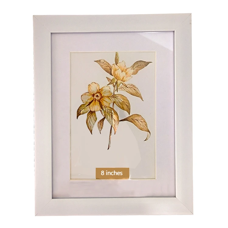 Custom-Size Natural Plastic Photo Frame for Home Decor Elegant Picture Frame for Displaying Memories