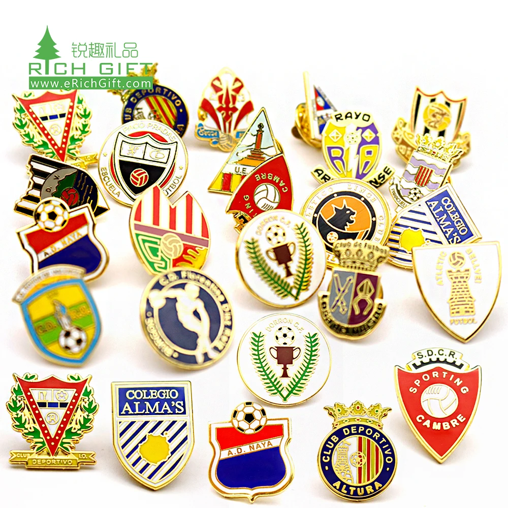 Wholesale Cheap Price Custom Metal Brooch Sword Lapel Pin Ribbon Badge Enamel Pins For Club Business Staff