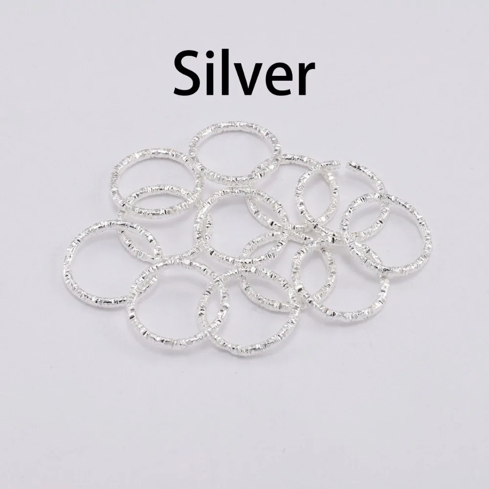 50-100pcs 8-20mm Round Jump Rings Twisted Open Split jump rings Connector For Jewelry Makings Findings Supplies