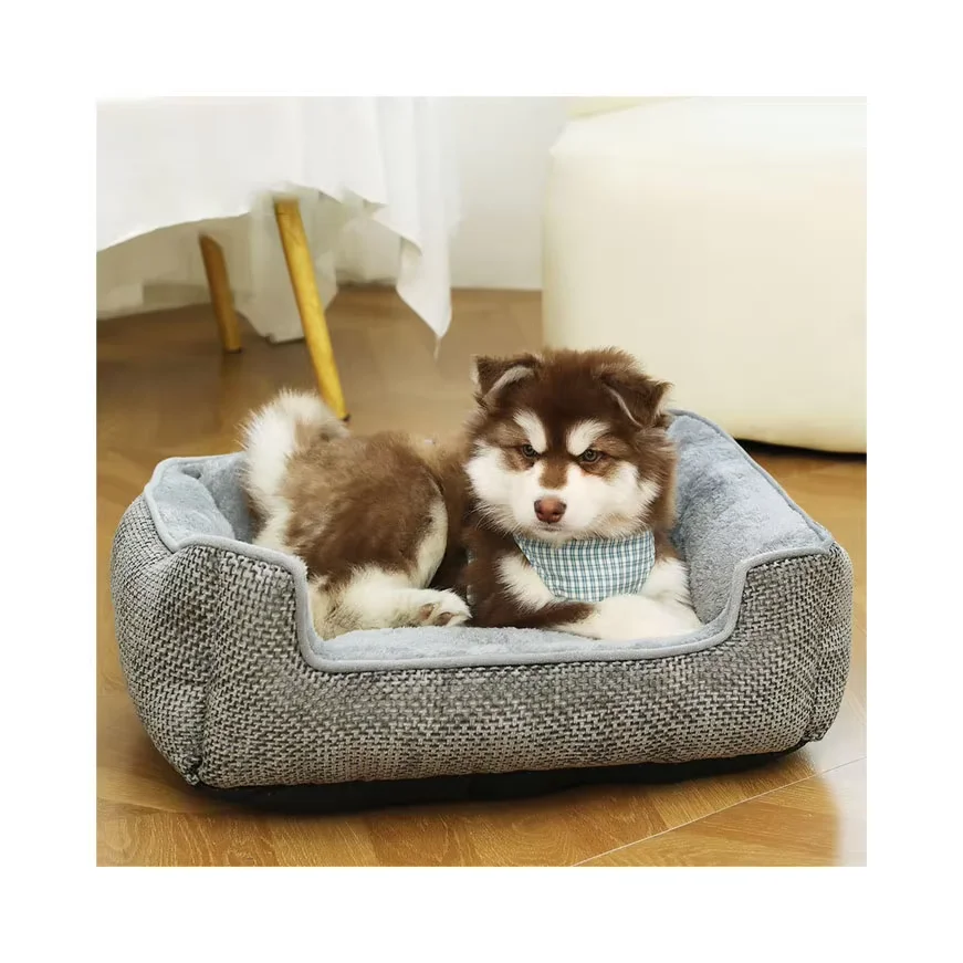 Wholesale Luxury Large Washable Memory Foam Orthopedic Pet Dog Bed Cats Dogs Cushion Comfortable Square Pet Beds