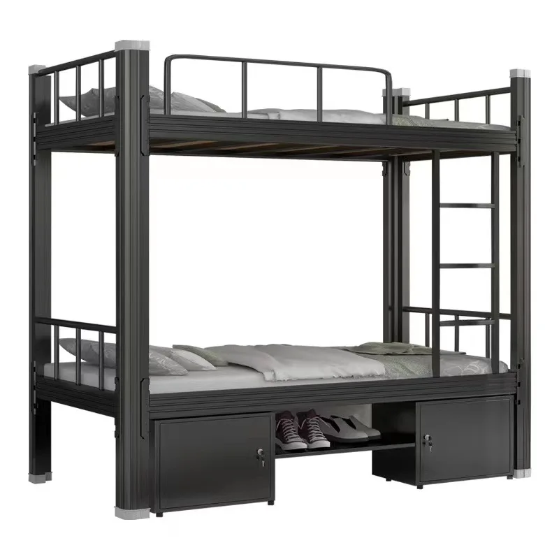 Hot sales stainless steel cast strong metal bunk beds school student dormitory steel bunk bed