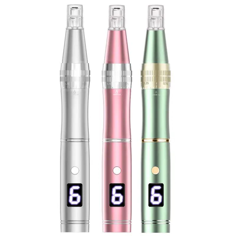 Самая популярная Беспроводная Машинка для кожи, микроигла, ручка для мезотерапии, ручка для мезотерапии