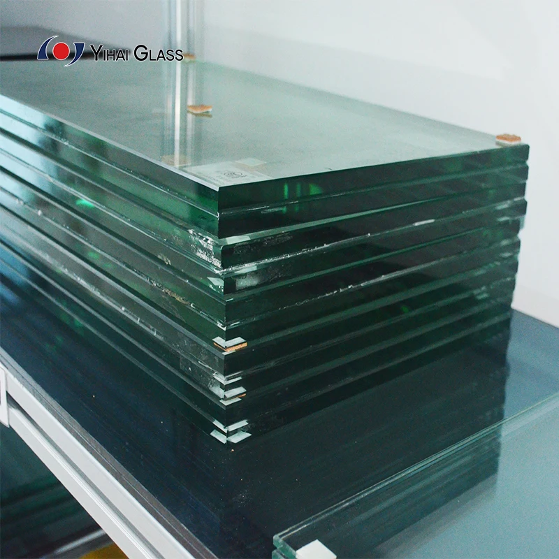 Building Glass Custom Clear Tinted Glass Tempered Laminated Glass For Building Window Railing