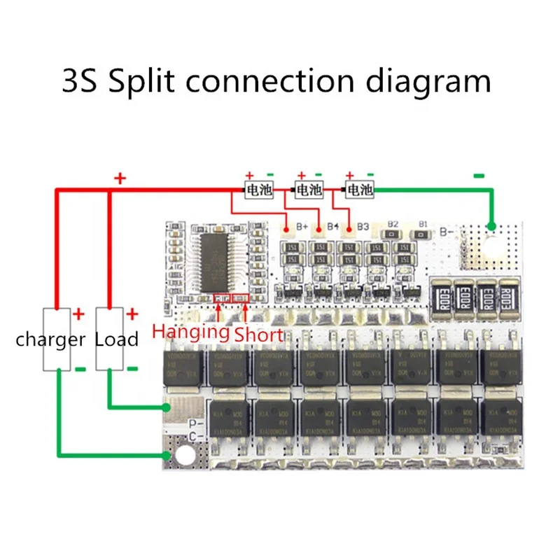 3s Bms 12v 16.8v 21v 3.7v 100a Li-ion Lmo Ternary Lithium Battery Protection Circuit Board Li-polymer Balance Charging