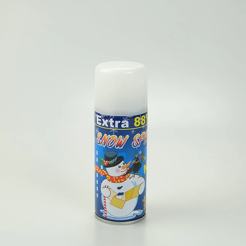 Factory Price Hand Held Snowflake Foam Carnival Decoration Tin Can Snow Spray