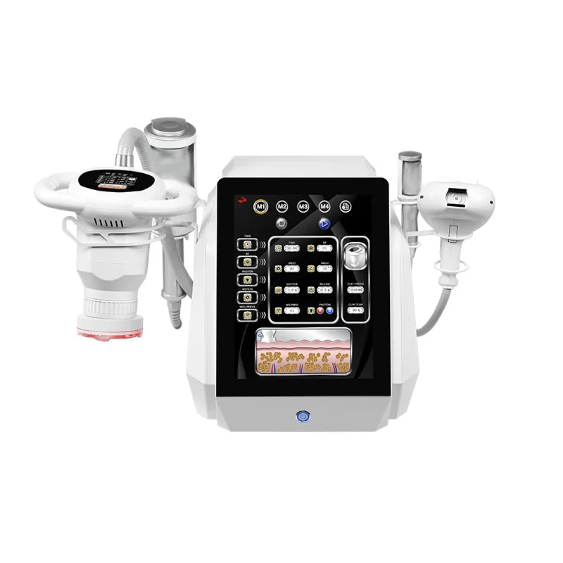 Professional Rf Face Body Skin Tightening Massage Rotation Vacuum Roller Cellulite Removal Machine