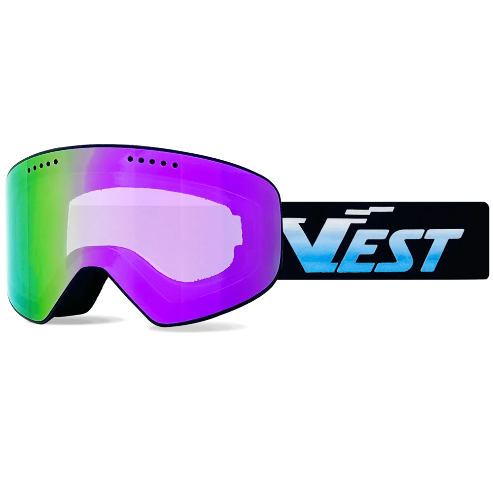 Ski Goggles OTG Over Glasses 100% UV Protection Anti-Fog Custom Snow Snowboard Goggles for Men Women Youth