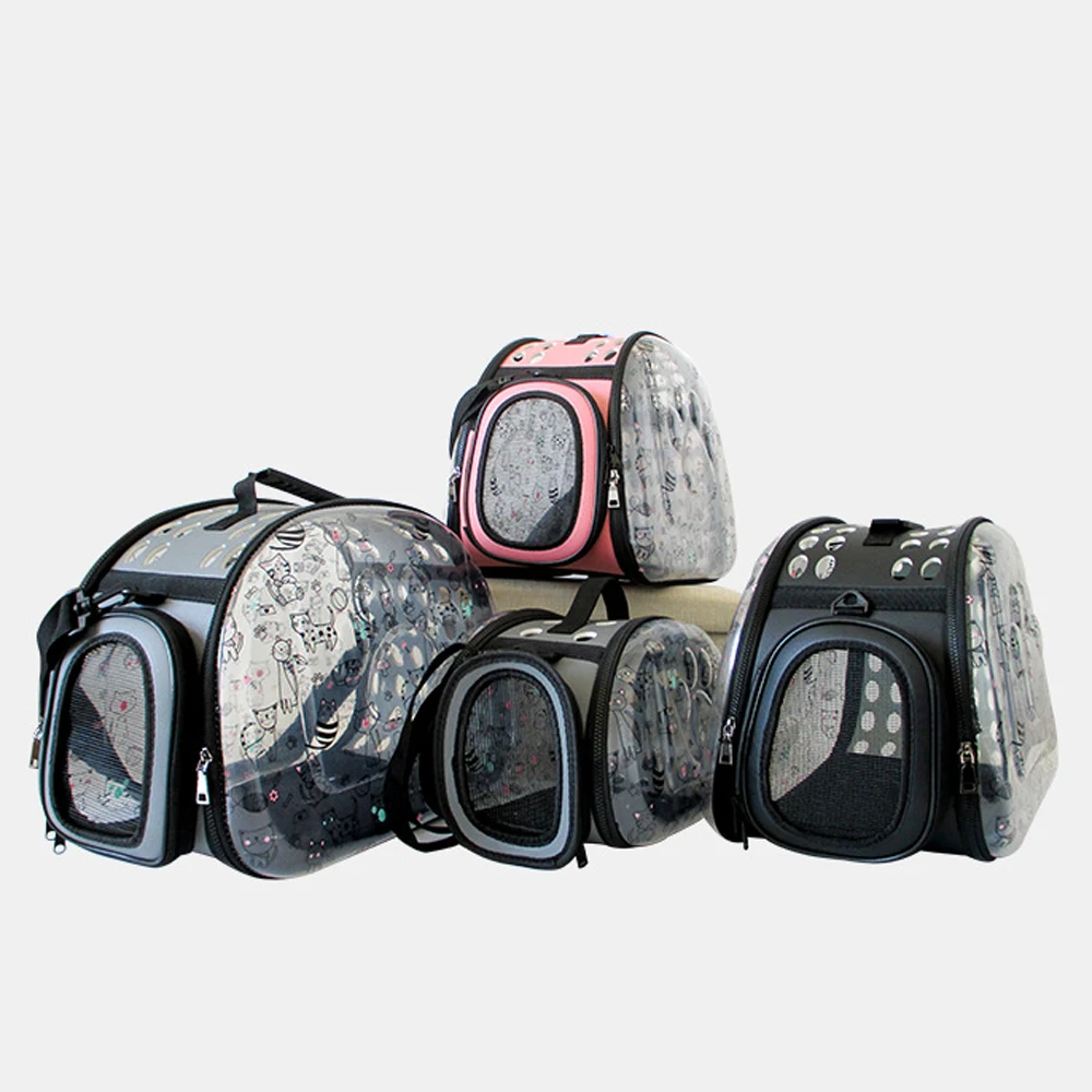 Printed cat bag Foldable portable pet dog bag portable wholesale custom Shoulder dog travel bag