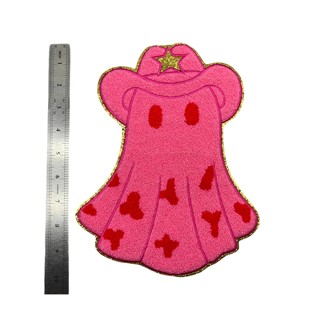 Wholesales Iron On Patches Custom Embroidery Mama Chenille patch Cartoon Custom Patch for T-shirt