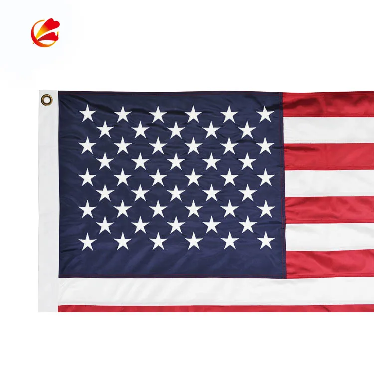 3x5ft флаг США американская вышитая звезда нашитые полосы 2 латунные втулки