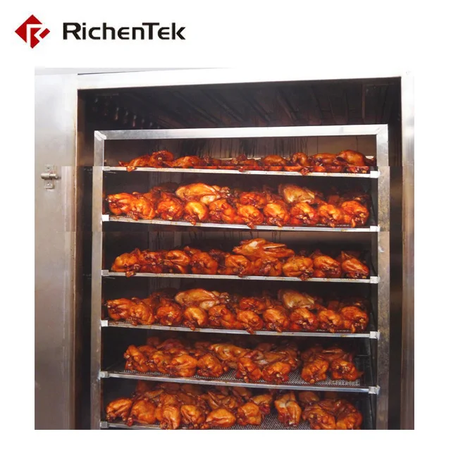 Factory Meat Smoking Machine / Smoked Sausage Machine / Fish Smoking Equipment