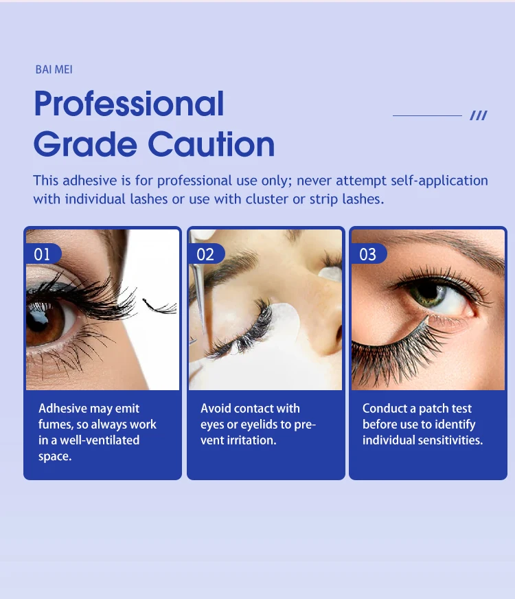 Custom Logo Low odor Long-Lasting Hold Strip Lash Adhesive non toxic PMMA Free waterproof eyelash glue For Beauty Shop