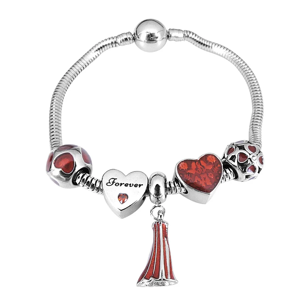 Qings Jewelry Stainless Steel Snake Bracelet Christmas Bracelet Love Bracelet