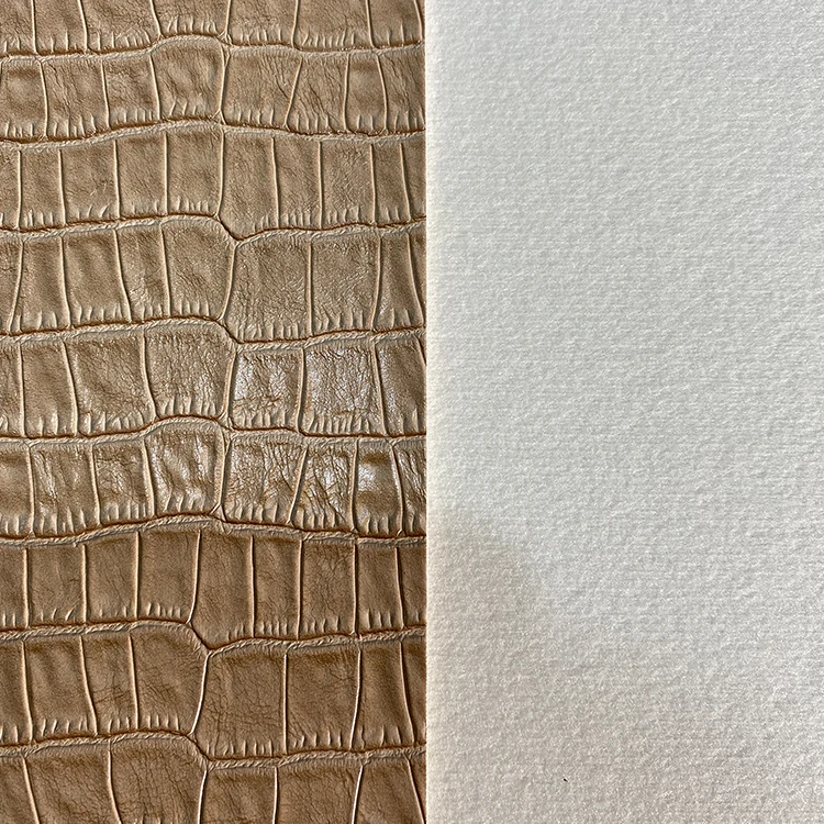 Wholesale Environmentally Friendly Synthetic Faux Croco Crocodile PU Leather For Women Bag