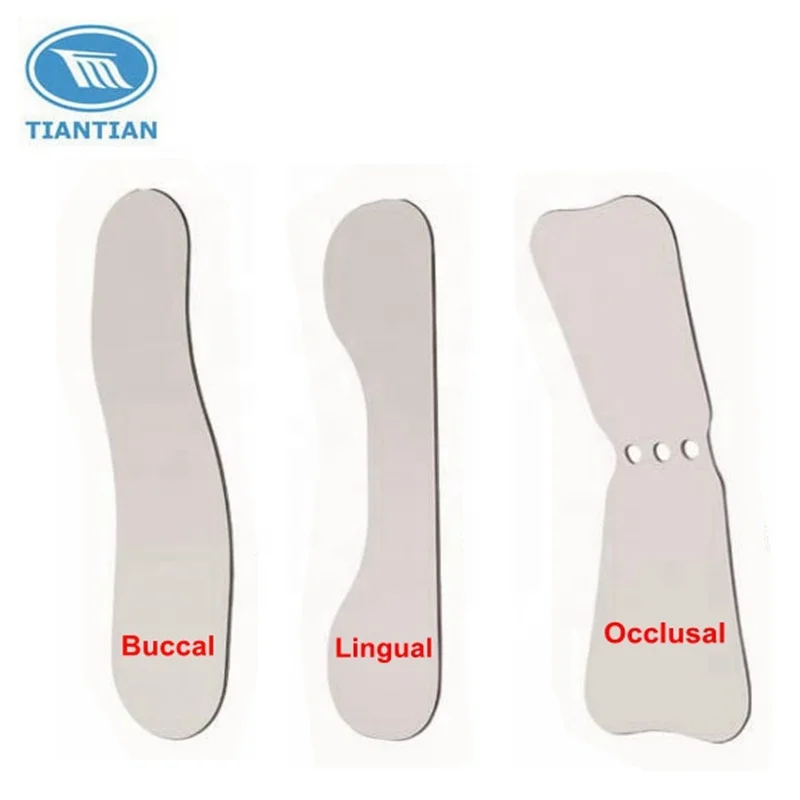 Стоматологическое фотографическое металлическое зеркало Ортодонтическое зеркало из нержавеющей стали отражатель двусторонний внутриполостной отражатель