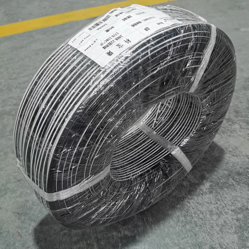 awm 2468 22 awg parallel cable Factory High quality white and black cable 2 Core bare copper cable