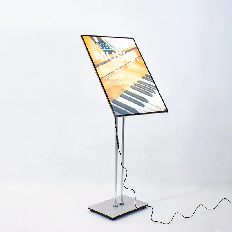 2023 New Style Led Advertising Sign Board Floor Standing Display Stand Backlit Board Illuminated Light Box Sign