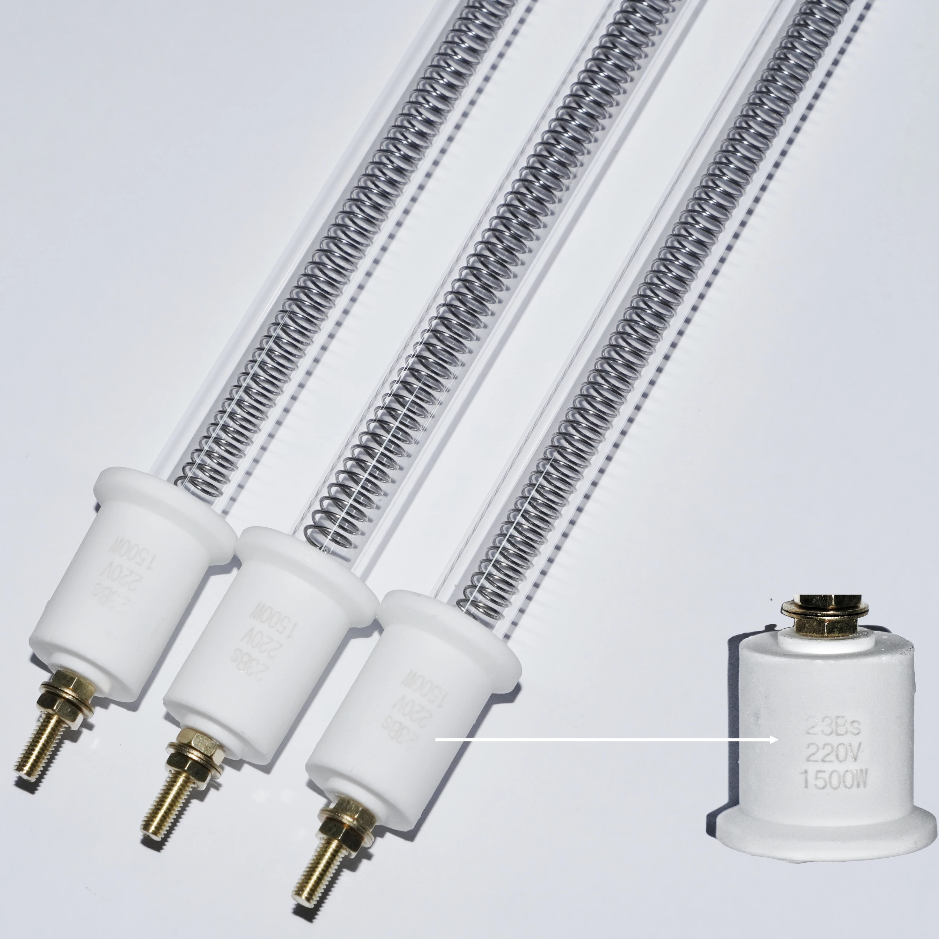 Factory wholesale quartz glass IR infra red heater infrared heat emitter for glass processing