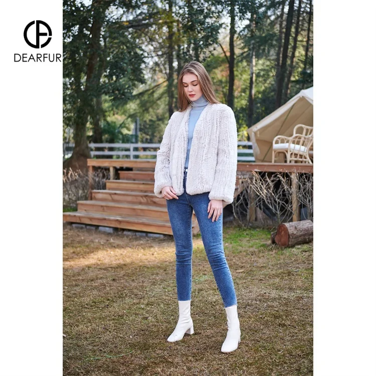 China Zhejiang Winter Woman Plus Size Jacket Winter Fur Women Jacket Fashion Rabbit Fur Jacket