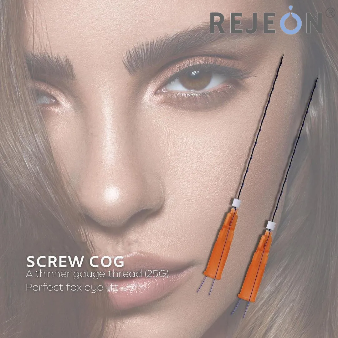 REJEON korean time machine size 60x80 6d cog pdo threads fish bone for facial lift