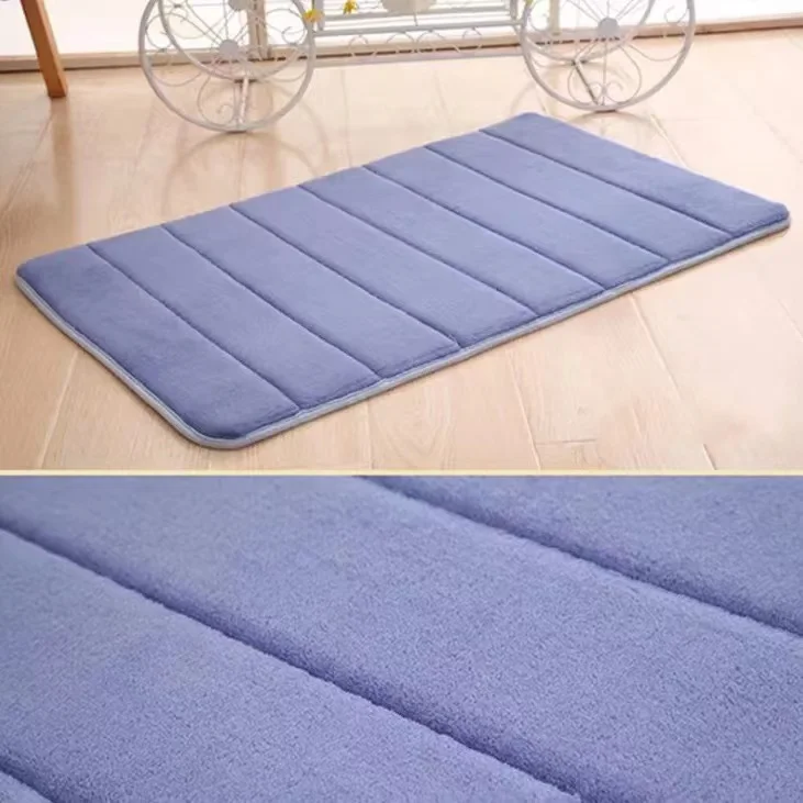 Водопоглощающий водопоглощающий ворсистый коврик из твердого полиэстера SBR, латексная задняя противоскользящая подушка для туалета, коврики для ванной