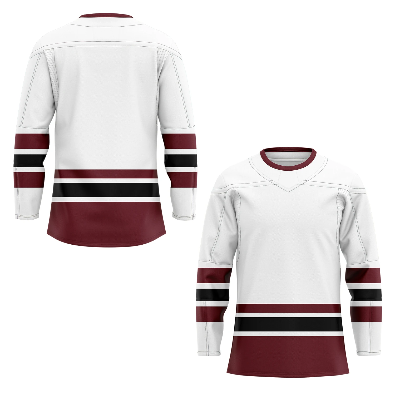 OEM Custom Design Team Hockey Jerseys Pro Ice Hockey Uniform with Embroidery and Printing Sublimation Ice Hockey Wear