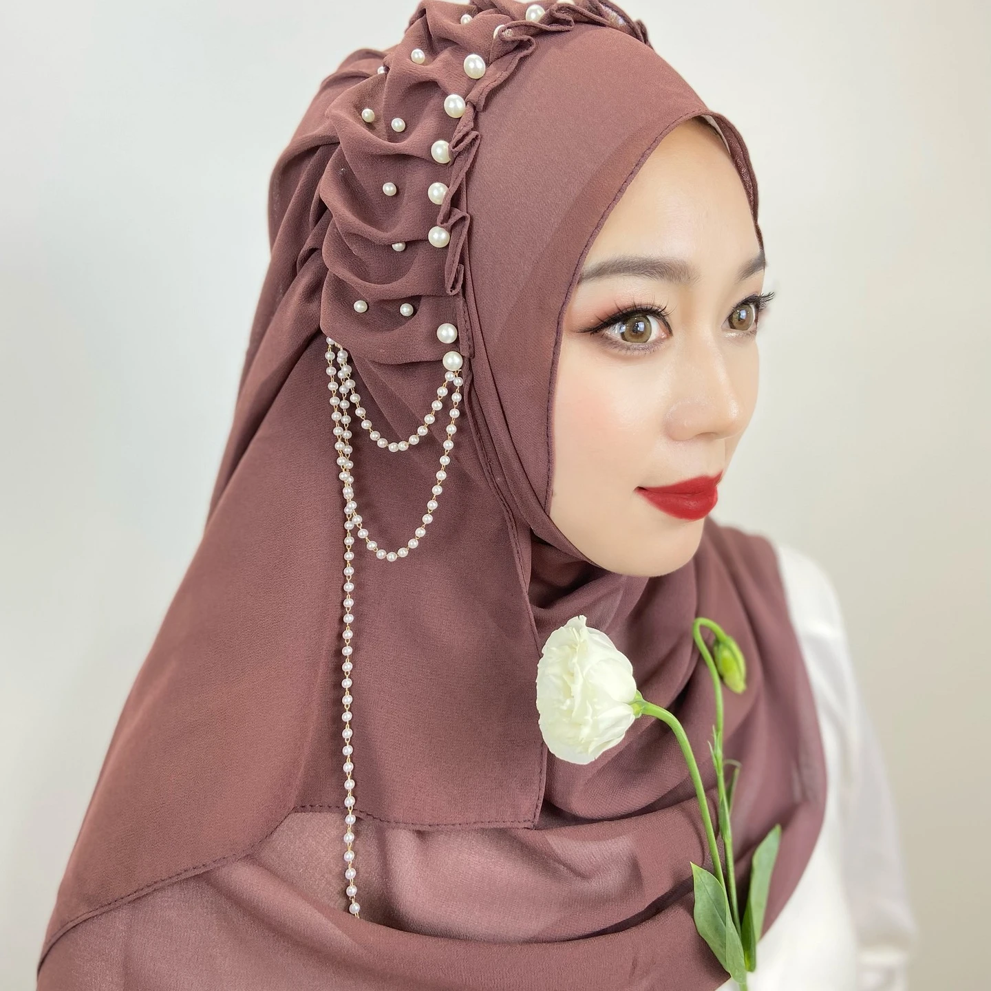 Zaynab Silk Hijab Foulard Muslim Black Hijab Scarf Premium Jersey Malaysia Instant Hijab